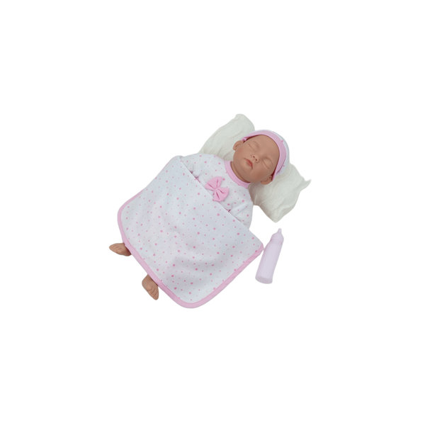 Super Cute Sleeping Realistic Reborn Baby Doll Chubby Cheeks Newborn Boy Dolls Toy with Wispy Eyelashes