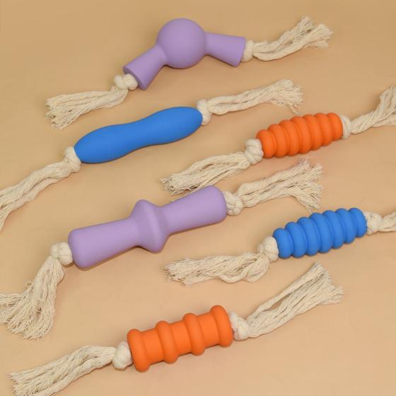 Hot Sale Wholesale Dog Stimulation Toys Durable Eco Friendly Rubber Dog Chew Toys for Puppies