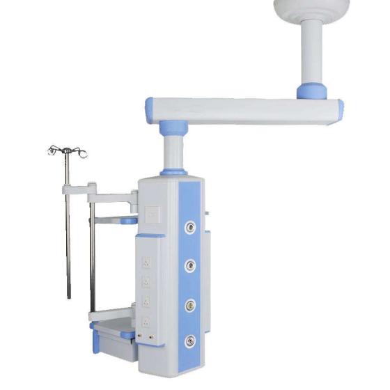 Medical gas equipment double arm surgical pendant hospital ICU room ceiling mounted pendant with gas outlet