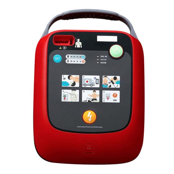 Hospital Medical Equipment Portable Monophasic Biphasic Aed Automated External Defibrillator