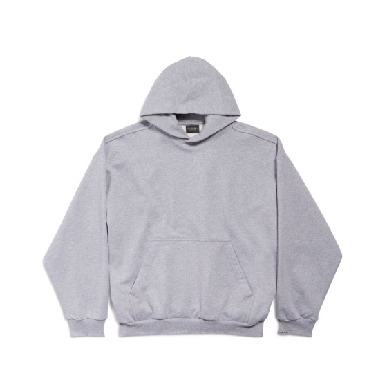 Men's Patch Guard-Robe Medium Fit Hoodie Grey & Silver