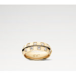 Le Damier de Louis Vuitton Large Ring, Yellow Gold and Diamonds