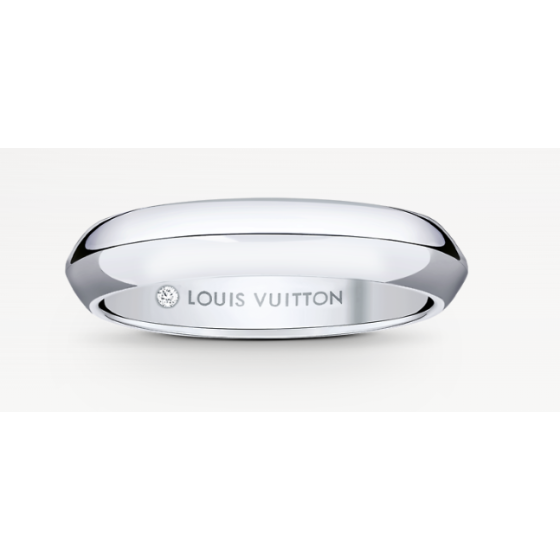 LV DIAMONDS 4 mm Platinum Wedding Ring
