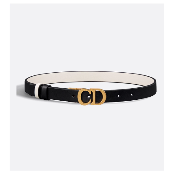 Black & Latte Smooth Calf Leather 20mm