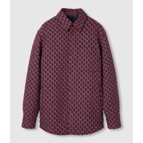 GG Shadow Bouclé Wool Jacquard Shirt