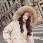 Celebrity style down jacket women's mid-length 2024 winter new style fashionable over-knee student Korean style thickened coat trend