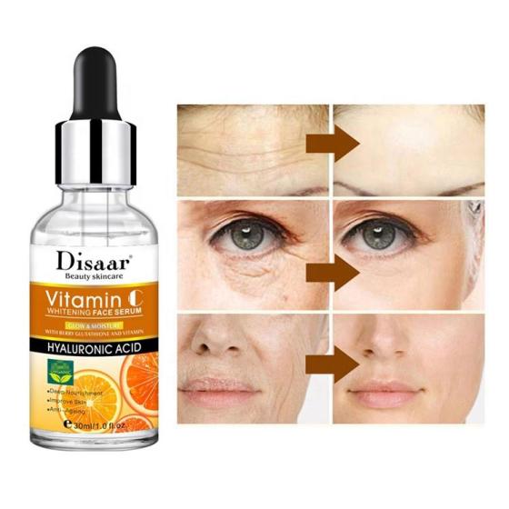 OEM organic vitamin C whitening facial skin serum natural skin care moisturizing anti age serum