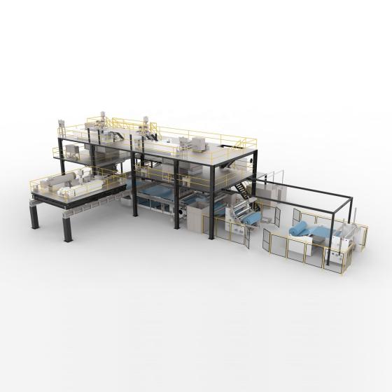 Nonwoven Fabric Making Machine Smallest Hi-Tech Fine Automatic High Speed Volumetric Hospital Curtain Pleating Machine 220V/380V