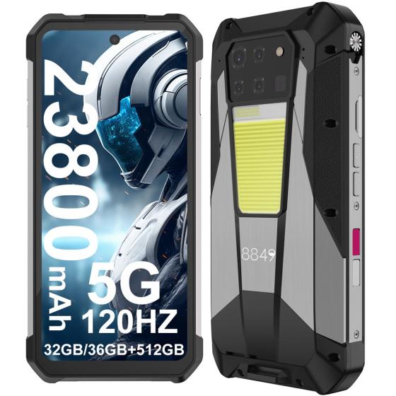 Unihertz 8849 Tank 3 Pro 6.79 Inch Android 13 5G Rugged Phone with 18GB Dimensity 8200 512GB Projector and 23800mAh Battery