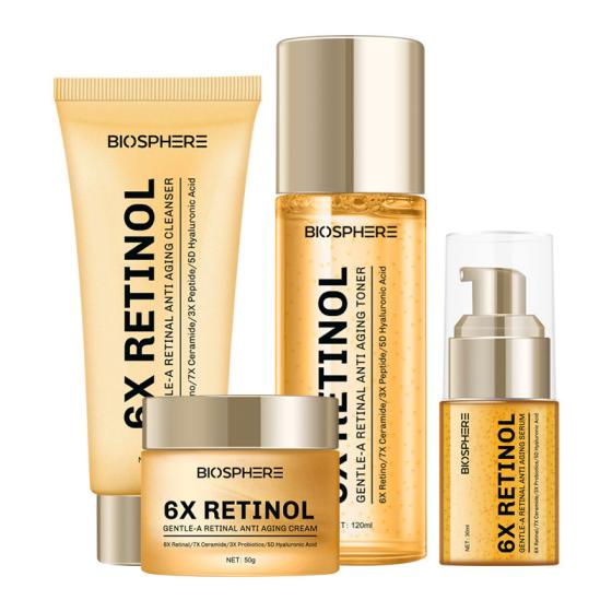Biosphere 6X Retinol Organic Skin Care Moisturizing Skin Care Products Hyaluronic Serum Skin Care Set