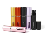 Wholesale 5ml Atomizer Refillable perfume Spray Bottle Aluminium Bottle For Parfum With Window Portable perfume Bottle
