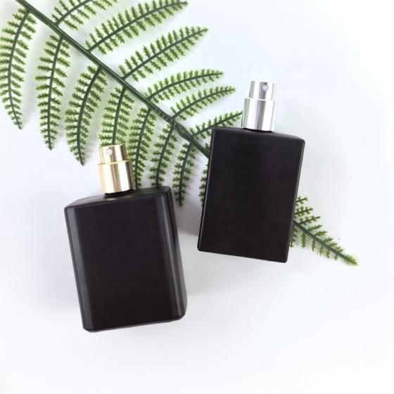 Luxury Arabic 30 Ml. Oil Black Glass perfume Bottles Man's Crystal Fragrance Empty Bottle 100 Ml With Box Packaging