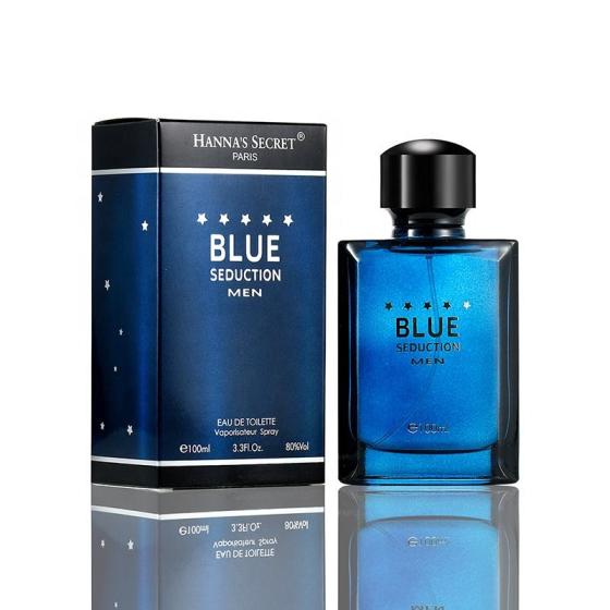 High Quality Blue Literary Perfume Natural Lasting Light Woody Fragrance Perfume for Men