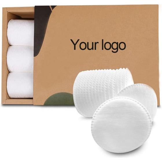 Disposable Facial Organic Cotton Pad Of Cosmetic Makeup Remover Pads