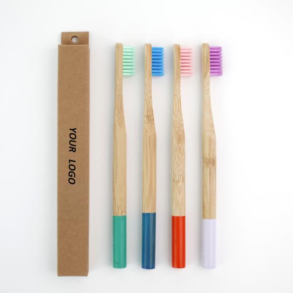 Biodegradable Bamboo Toothbrush Round Handle High Quality Toothbrush For oral care