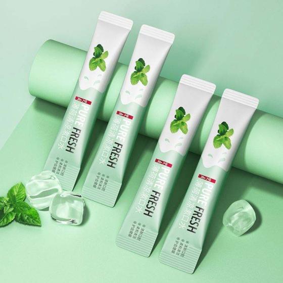 OEM ODM VENZEN private label Mint Peach deep cleaning teeth oral care portable packaging teeth whitening travel mouthwash