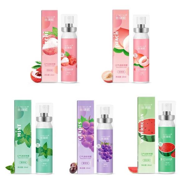 Oral Care Portable Disposable English Package Fruity Fresh Breath Mouth Spray
