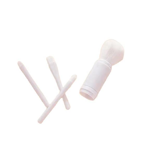 professional mini makeup brushes set kit superior quality 4-in-1 powder fur makeup brush set cleaning makeup brushes with case