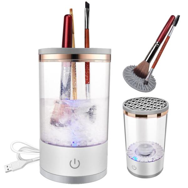 Portable Mini Automatic Spinning USB Cosmetic Electric Makeup Brush Cleaner And Dryer Machine
