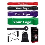 Free Sample Training Elastic Rubber Band For Gym Yoga Exercise Fitness Resistance Bands Custom LOGO Fitness Workout Equipment