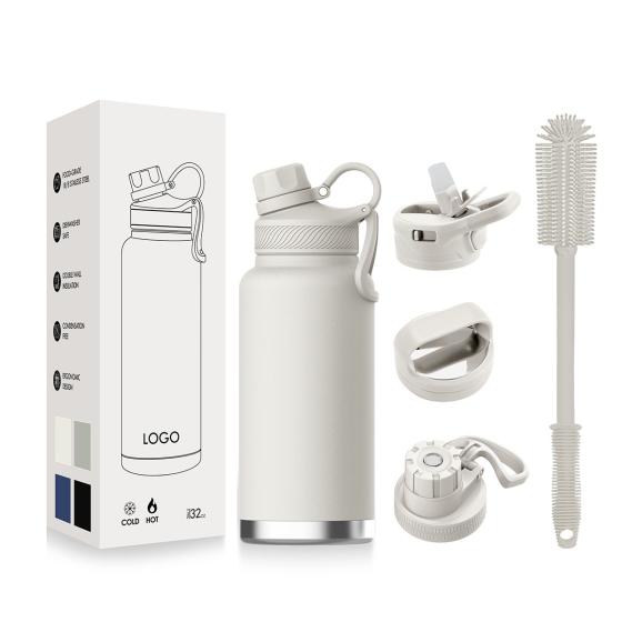 HOT selling Double Wall Stainless Steel Insulated Water Bottle Growler Sports Water Steel Bottle Custom Logo