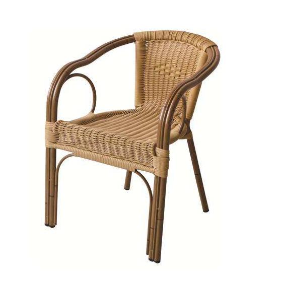 Rattan furniture garden use papaya rattan wholesale outdoor leisure chair