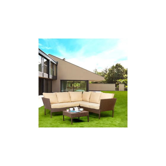 High Quality outside leisure garden classic sofa contemporary patio garden outdoor furniture garden sofa set with cushions