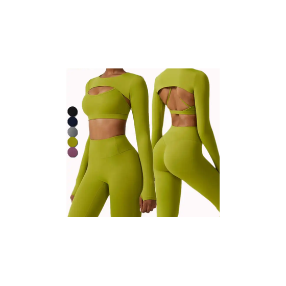 2023 New Design Gym Fitness Sets Seamless Four-way Stretch Gym Set Women Fashion Workout Women's sets