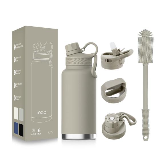 Eco-friendly Direct Drinking Water Bottle Vacuum Flasks Double Wall Vacuum Insulated Stainless Steel Sports Waterbottle
