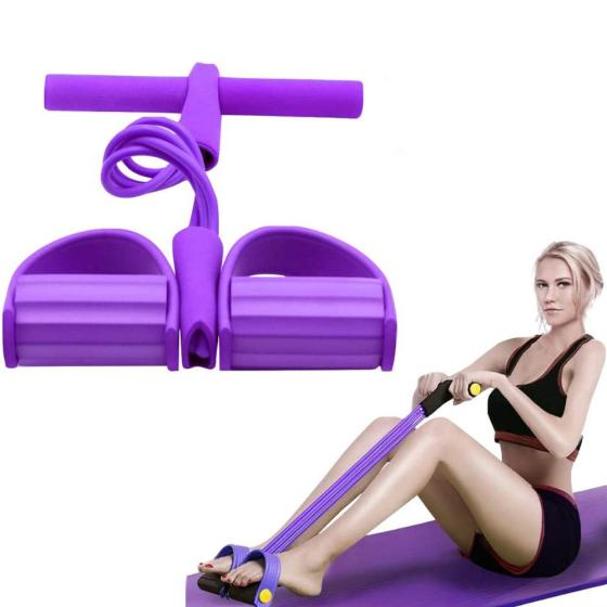 CL-AB02 ComLom Slimming Pedal Resistance Band Ankle Puller Tool Elastic Pull Rope Fitness Equipment for Home Gym Yoga Workout