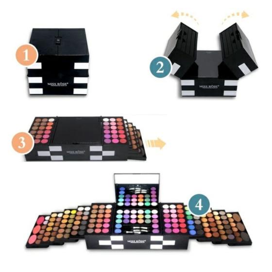 045MB Miss Rose gift makeup kits all in one vanity set cosmetic girl women makeup kit full gift set box cosmetic professional