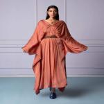 Excellent Quality Pleated Kaftan Maxi Dress for Women Party and Wedding Wear from Indian Exporter