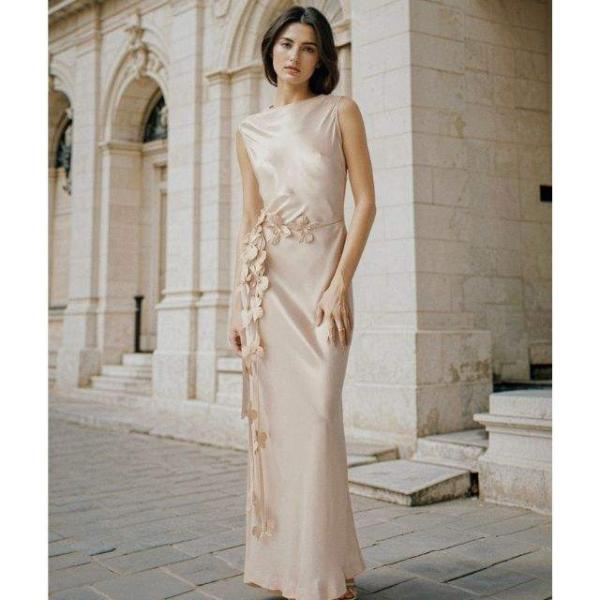 Best Seller Jena Backless Dress Silk Natural Summer Ladies Women High Fashion ODM Services Made in VietNam
