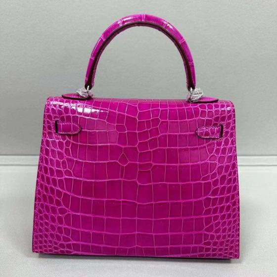 Custom 100% Real Crocodile Hand-Sewn Women's French Wax American Crocodile Handbag Master Beach Usage Handmade Bag